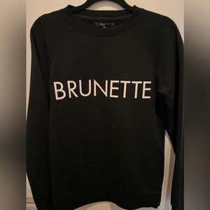 Brunette the label sweater, size extra small